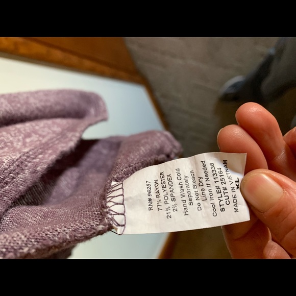 Purple zip up sweater - Picture 3 of 3